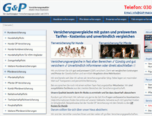 Tablet Screenshot of gup-makler.de